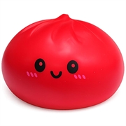 Kawaii Dumpling Squishy Stress Relief Toy - Red