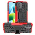 Anti-Slip Xiaomi Redmi A1 Hybrid Case with Kickstand - Red / Black