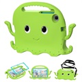 Samsung Galaxy Tab A7 Lite Kids Carrying Shockproof Case - Octopus - Green