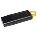 Kingston DataTraveler Exodia Flash Drive - 128GB - Yellow / Black