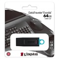 Kingston DataTraveler Exodia Flash Drive - 64GB - Teal / Black