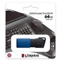 Kingston DataTraveler Exodia M USB 3.2 Flash Drive - 64GB - Blue