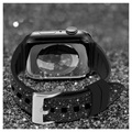 Kingxbar Crystal Fabric Apple Watch 7/SE/6/5/4/3/2/1 Strap - 45mm/44mm/42mm - Black
