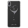 Kingxbar Wish Series iPhone XR Swarovski Case - Silver