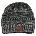 Knitted Beanie Hat Bluetooth 5.0 Headset - Grey