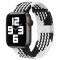 Apple Watch Series 7/SE/6/5/4/3/2/1 Knitted Strap - 45mm/44mm/42mm - Black / White