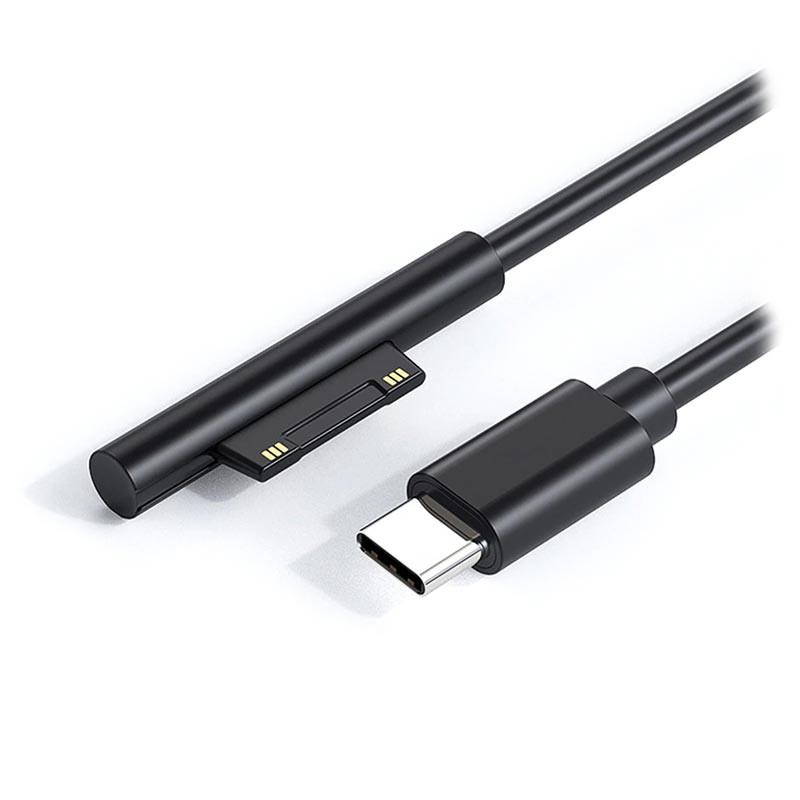 Ksix Microsoft Surface Charging Cable 1.5m Black