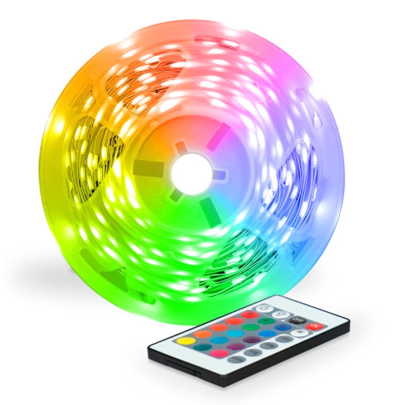 Ksix Colored Rgb Led Strip With Remote Control Ksix Colored Rgb Led Strip With Remote, Tape Led Lights With Remote