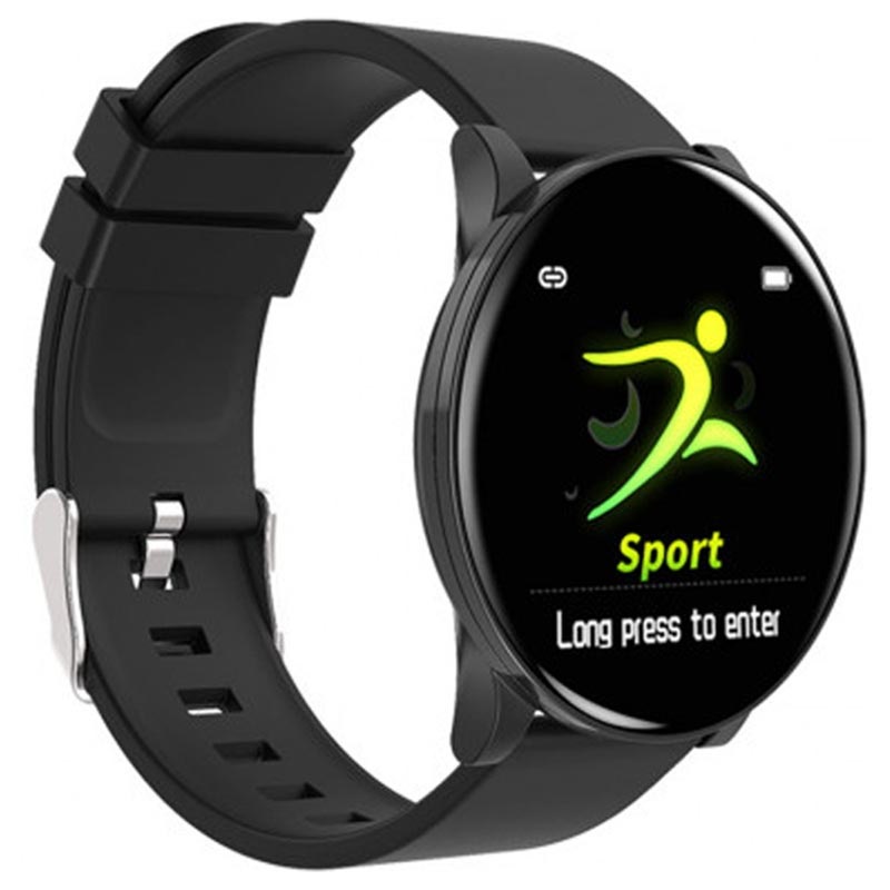 Ksix Fitness Band Round HR Activity Tracker - Black