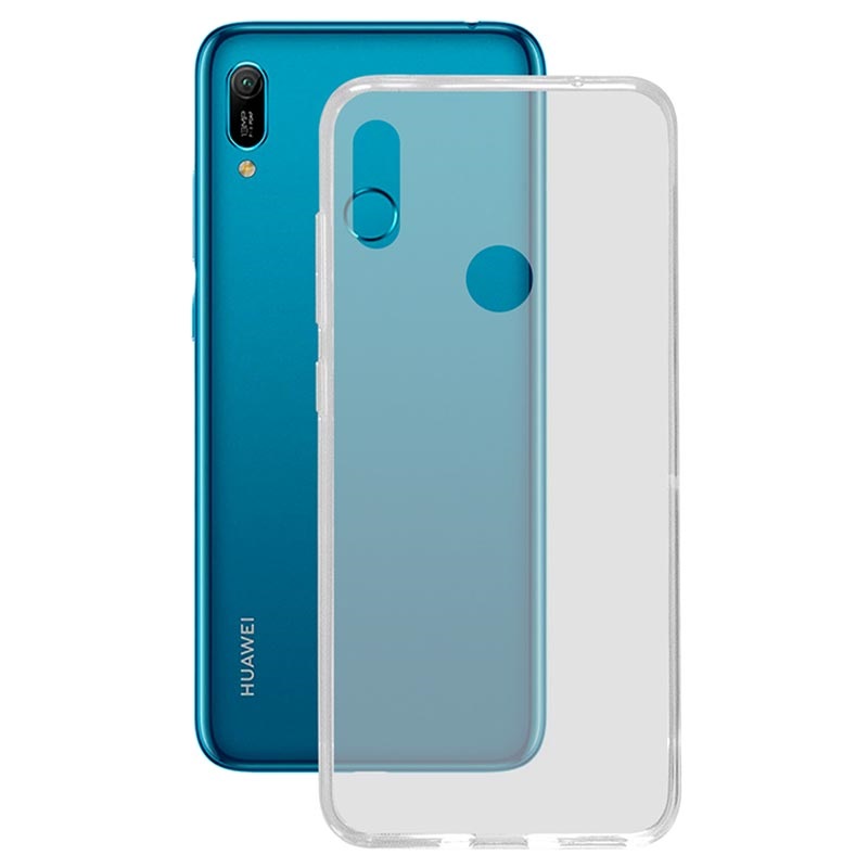 Stam Leidingen Stal Ksix Flex Ultrathin Huawei Y6 (2019) TPU Case - Transparent