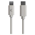Ksix MFi&Power Delivery USB-C / Lightning Cable - 2.4A, 1m - White