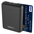 Ksix Mini Power Bank 10000mAh - 2xUSB - Black