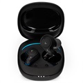 Ksix Satellite TWS Earbuds with Charging Case - Black