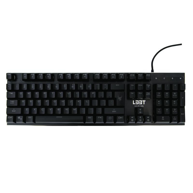 L33T Gaming Oseberg SemiMechanical Gaming Keyboard US Layout