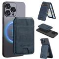 LC.IMEEKE RFID Blocking Magnetic Card Holder with Kickstand - Blue