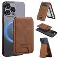 LC.IMEEKE RFID Blocking Magnetic Card Holder with Kickstand - Brown
