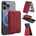 LC.IMEEKE RFID Blocking Magnetic Card Holder with Kickstand - Red
