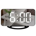 LED Alarm Clock with Digital Display and Mirror TS-8201