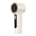 LED Display Handheld Fan with 100 Speed Levels & Type-C Charging - 3000mAh - Beige