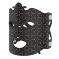 LED Skin Rejuvenation Face Mask with Remote Control - Black