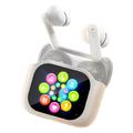 LX-50 True Wireless Earphones with Touch Screen Charging Case - White