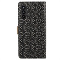 Lace Pattern Samsung Galaxy A13 5G Wallet Case - Black