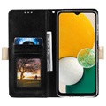 Lace Pattern Samsung Galaxy A13 5G Wallet Case - Black
