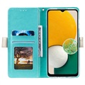 Lace Pattern Samsung Galaxy A13 5G Wallet Case - Green