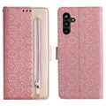 Lace Pattern Samsung Galaxy A13 5G Wallet Case - Pink