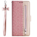 Lace Pattern Samsung Galaxy A13 5G Wallet Case - Pink