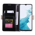 Lace Pattern Samsung Galaxy A23 Wallet Case - Black