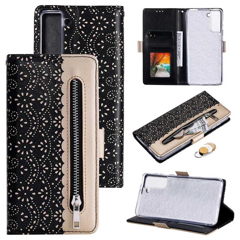 Lace Pattern Samsung Galaxy S21 5g Wallet Case