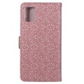 Lace Pattern Samsung Galaxy A51 Wallet Case - Rose Gold