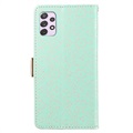 Lace Pattern Samsung Galaxy A53 5G Wallet Case - Green