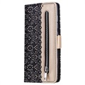 Lace Pattern iPhone 14 Wallet Case - Black