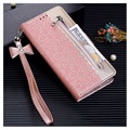 Lace Pattern iPhone 11 Wallet Case - Rose Gold
