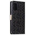 Lace Pattern Samsung Galaxy S20+ Wallet Case - Black