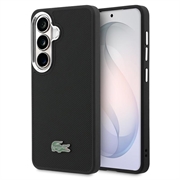 Samsung Galaxy S26+ Lacoste Iconic Petit Pique Metal Logo Case - MagSafe Compatible - Black