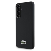 Samsung Galaxy A56 Lacoste Iconic Petit Pique Woven Logo Case - Black