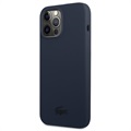 Lacoste iPhone 13 Pro Liquid Silicone Case - Blue