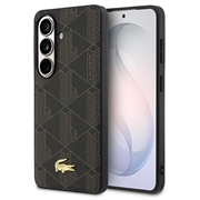 Samsung Galaxy S26+ Lacoste PVC Blend Monogram Gold Logo Magnetic Case - Brown