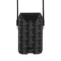 Lacoste PVC Blend Monogram Phone Pouch XL - Black