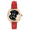 Ldnio SW03 Womens Smartwatch with 100+ Sports Modes, Health Monitoring - Gold / Red