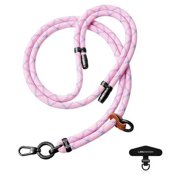 Leeu Design Striped Universal Crossbody Phone Lanyard - 160cm, 8mm - Pink