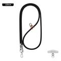 Leeu Design Stylish Universal Crossbody Phone Lanyard - 120cm, 6mm - Black
