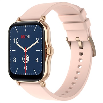 Lemfo Y20 Waterproof Smartwatch with Heart Rate - Rose Gold