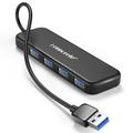 Lemorele TC55 Slim 4-Port USB 3.0 Hub - Black