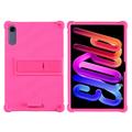 Lenovo Idea Tab Pro Gen 2, Motorola Moto Pad 70 Pro Silicone Case with Kickstand - Hot Pink