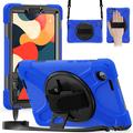 Lenovo Tab K9 Heavy Duty 360 Case with Hand Strap - Blue / Black