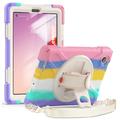 Lenovo Tab M8 Gen 4 Heavy Duty 360 Case with Hand Strap - Colorful